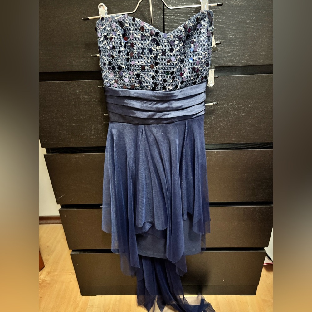 Le Chateau Midnight Blue Sequin Dress